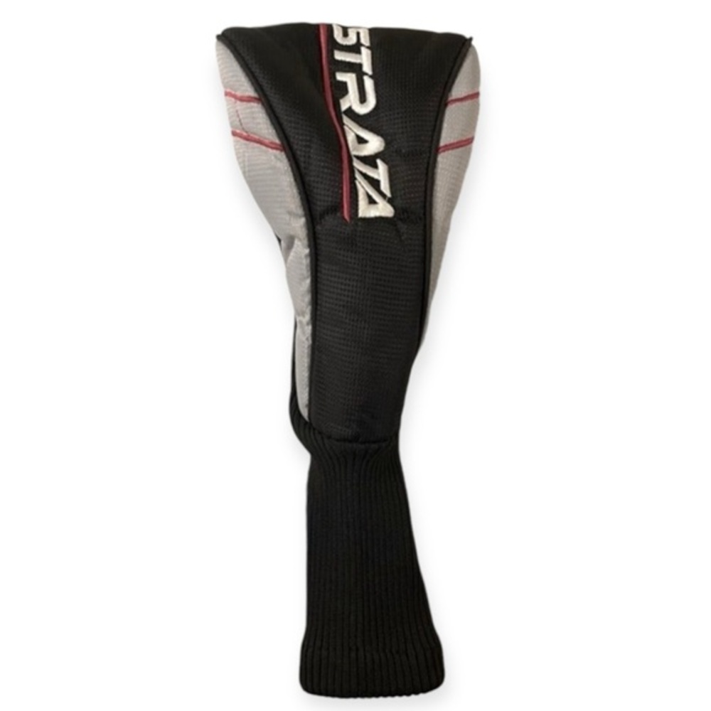 STRATA GOLF 3 DRIVER HEADCOVER - Black Red Gray Head Cover GREAT